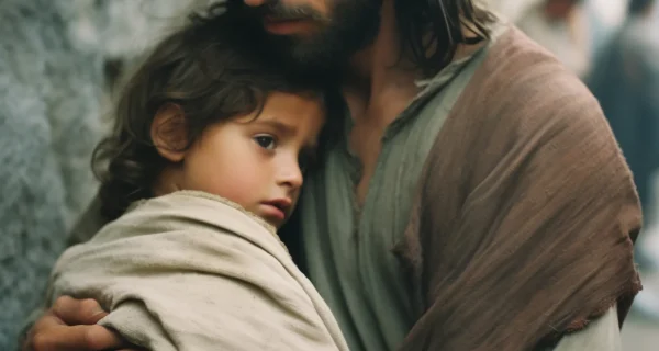 representation-jesus-from-christianity-religion-with-child